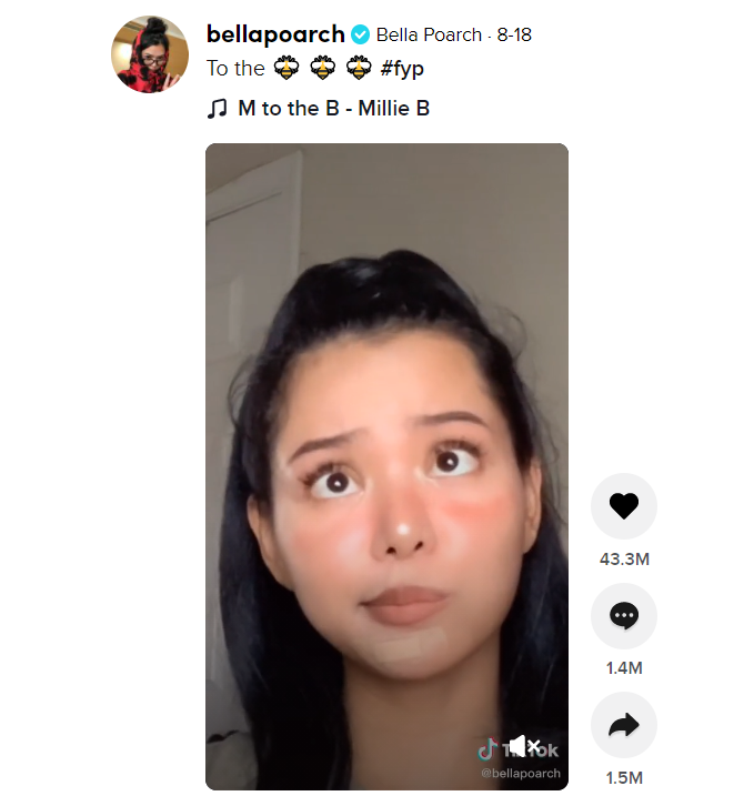 Video reference from @bellapoarch